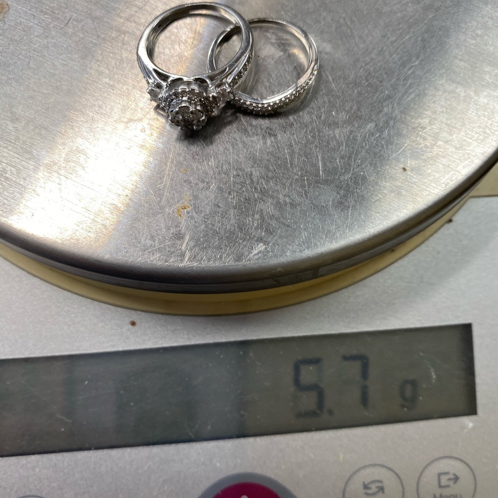Bridal set Diamonds Ring - Picture 8 of 12